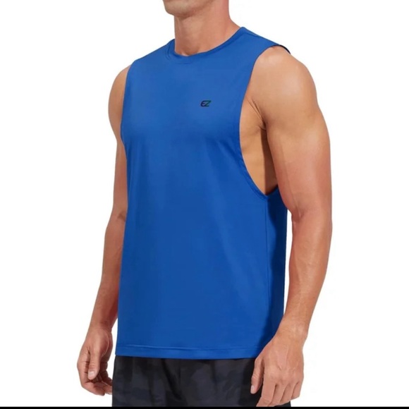 Men's Tank Tops Sleeveless Shirt Quick Dry Gym Workout Stringer - Picture 2 of 6